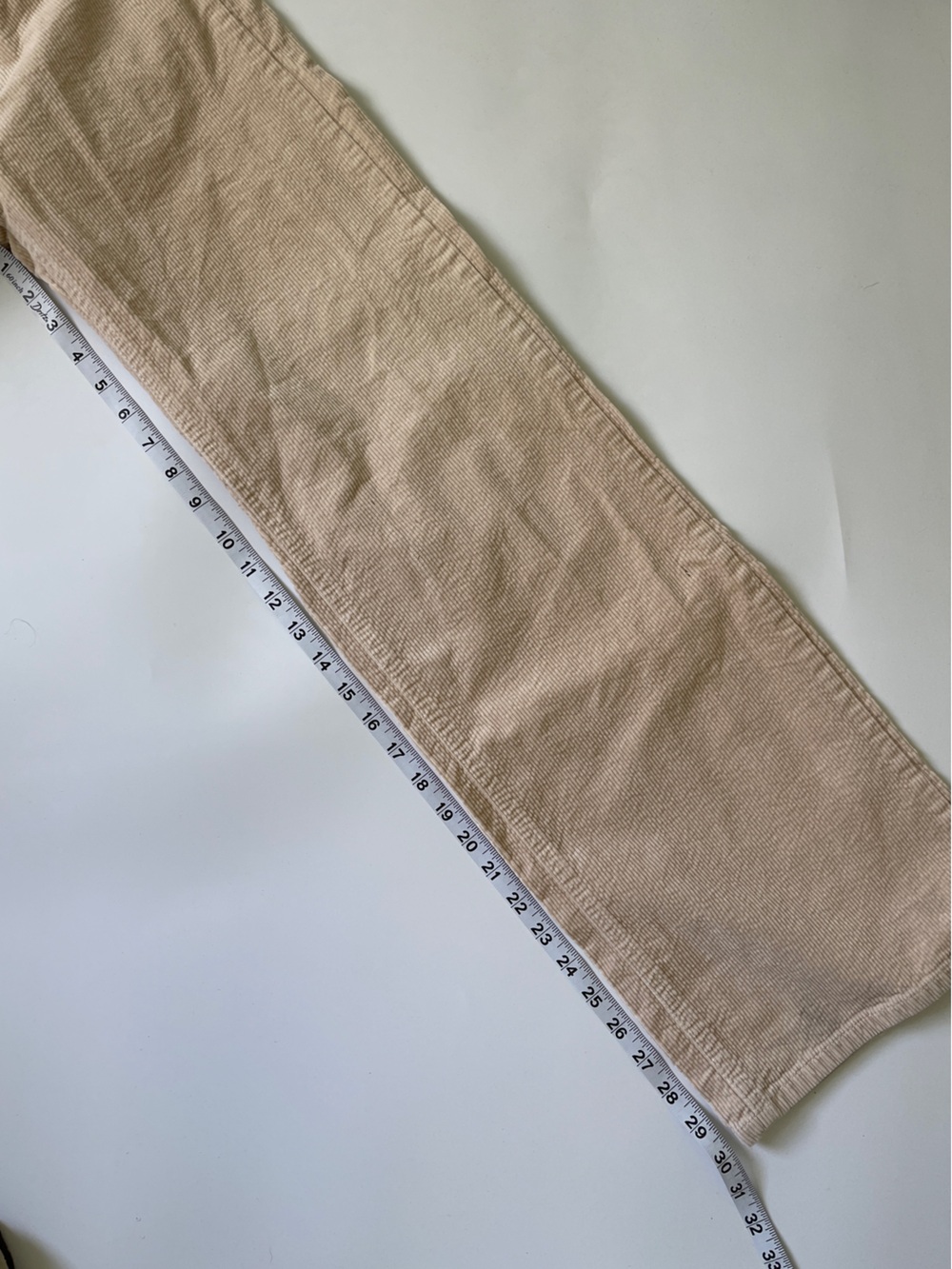 H&M Divided Light Beige Corduroy Wide Leg Pants Size 2 - Picture 4 of 7